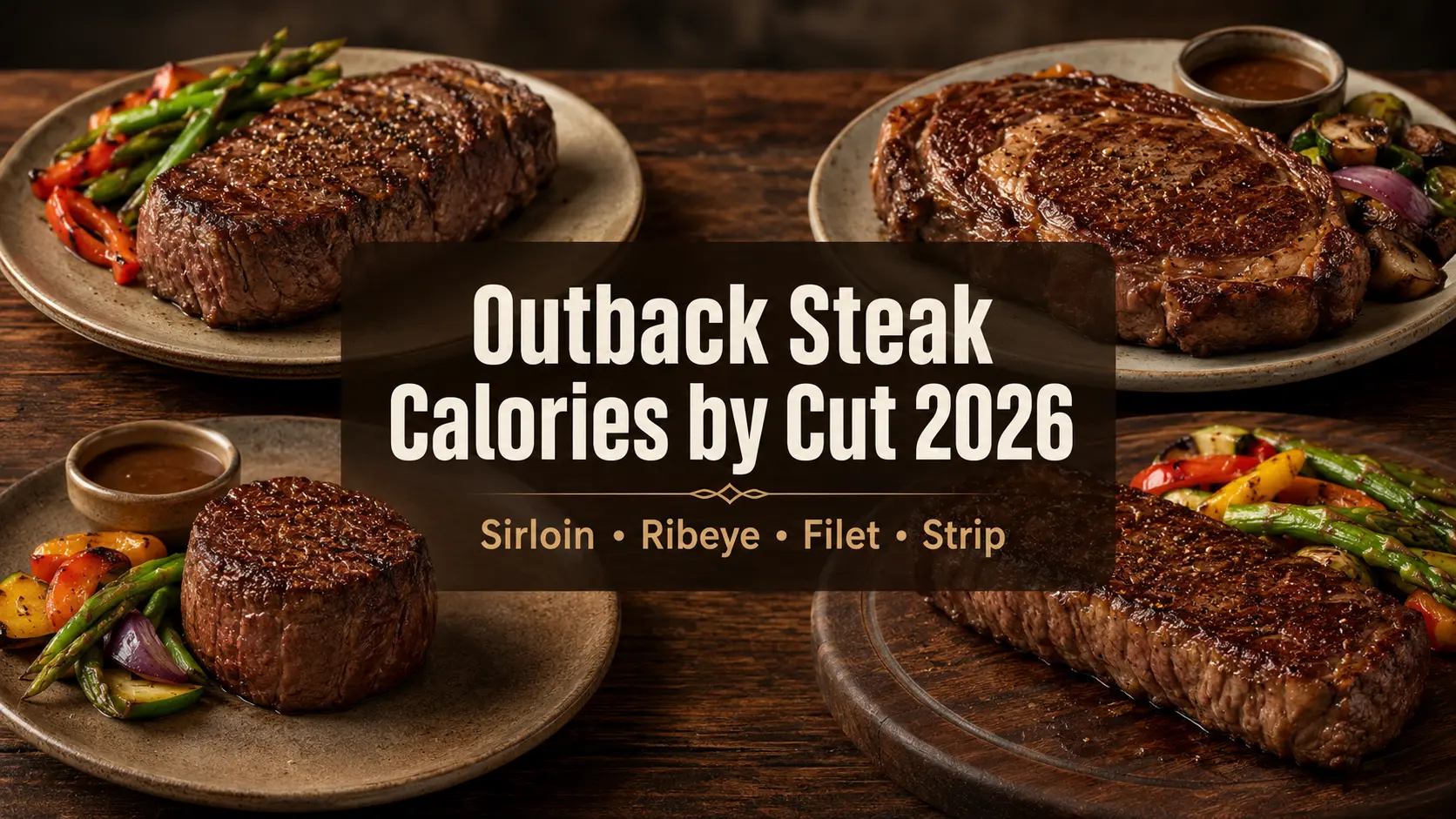 Outback steak calories by cut guide with sirloin, ribeye, filet, New York strip, sides, and nutrition tips