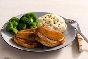 Caramel Mustard Glazed Pork Chops