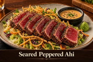 Seared Peppered Ahi